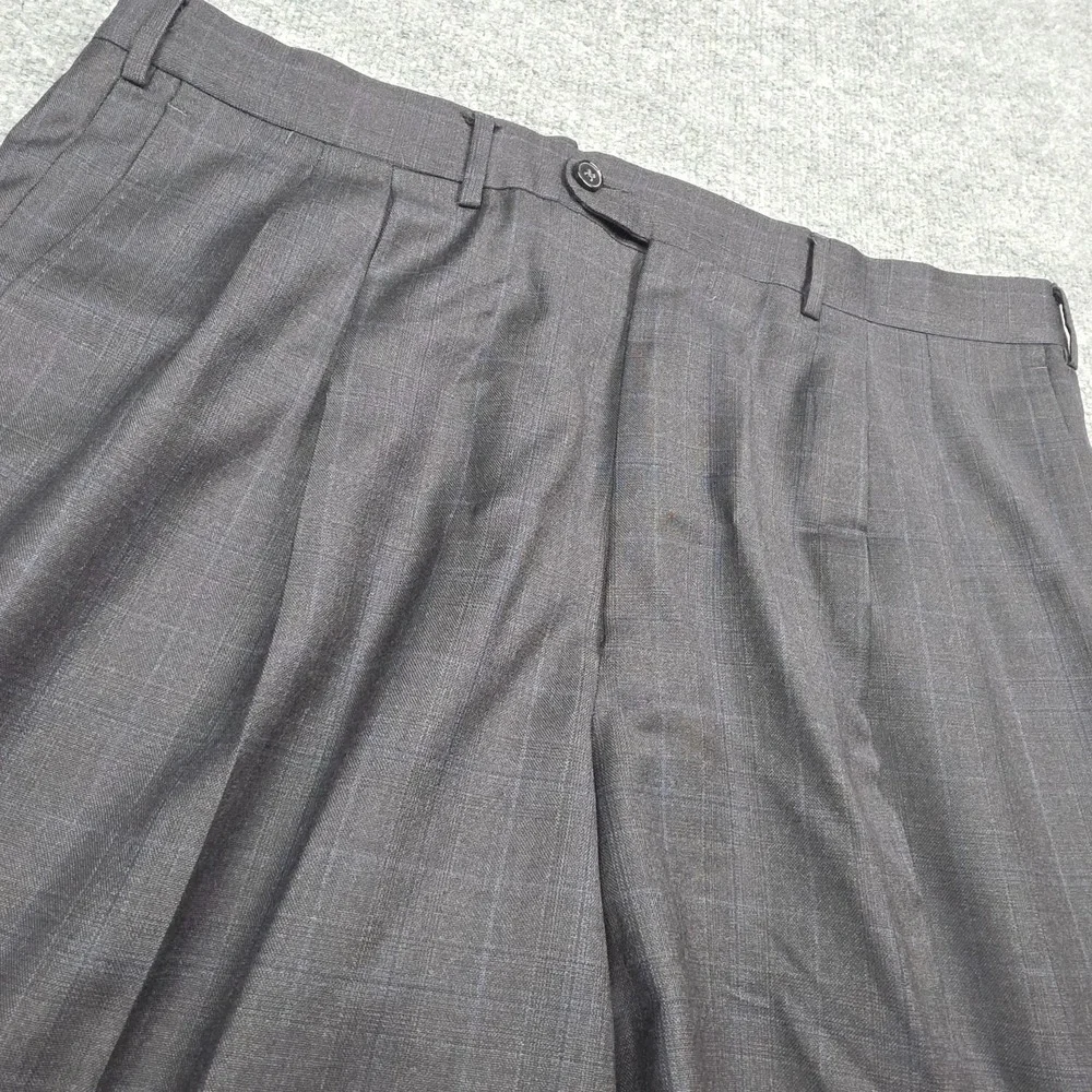 Ermenegildo Zegna Suit Set 52R Trofeo Plaid Blazer 100% Wool